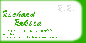 richard rakita business card